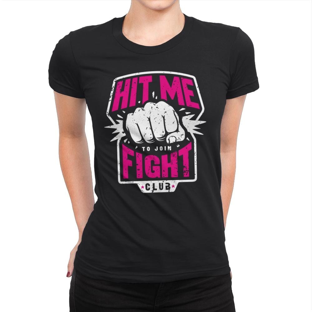 Fight Club Entrance - Womens Premium T-Shirts RIPT Apparel Small / Black