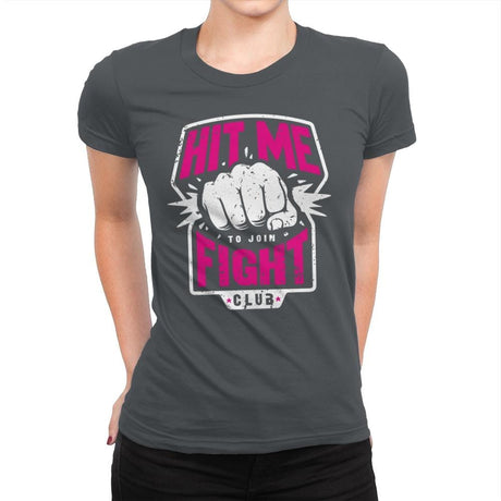 Fight Club Entrance - Womens Premium T-Shirts RIPT Apparel Small / Heavy Metal