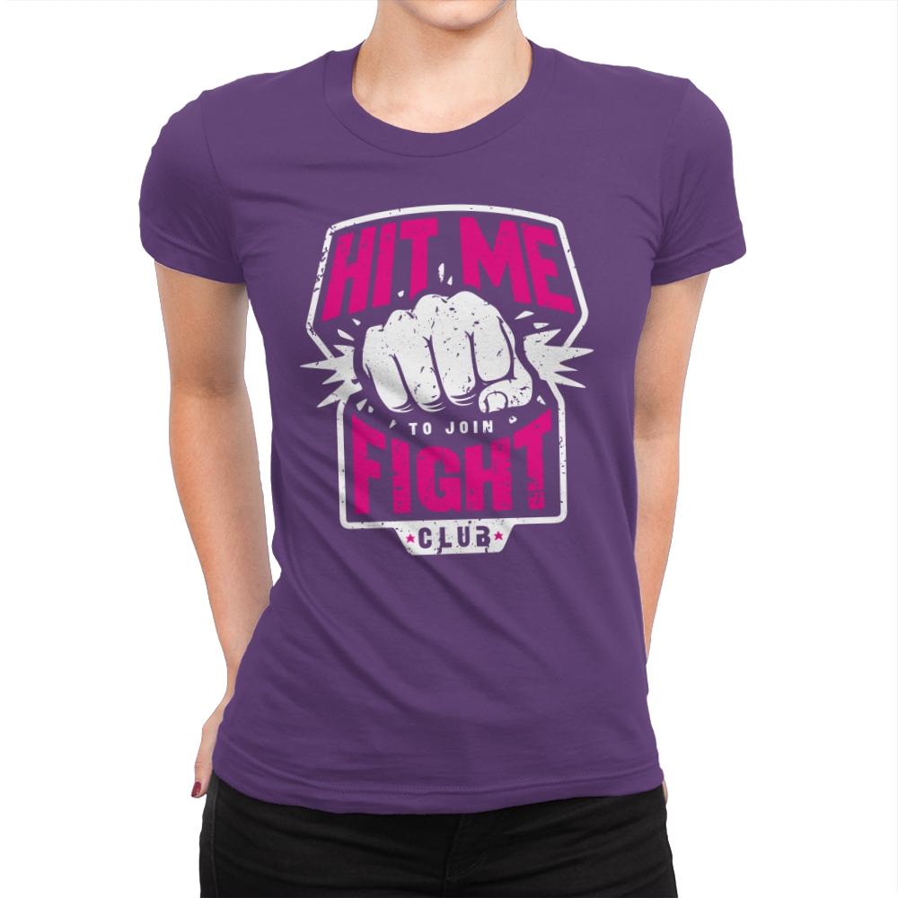 Fight Club Entrance - Womens Premium T-Shirts RIPT Apparel Small / Purple Rush