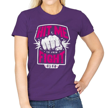 Fight Club Entrance - Womens T-Shirts RIPT Apparel Small / Purple