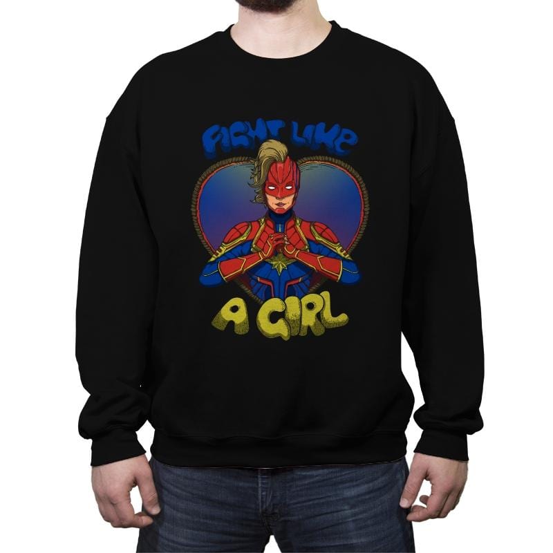 Fight Like A Captain - Crew Neck Sweatshirt Crew Neck Sweatshirt RIPT Apparel