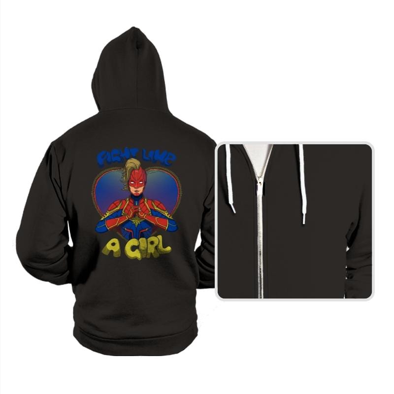 Fight Like A Captain - Hoodies Hoodies RIPT Apparel Small / Black