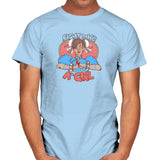 Fight Like A Girl Exclusive - Mens T-Shirts RIPT Apparel Small / Light Blue
