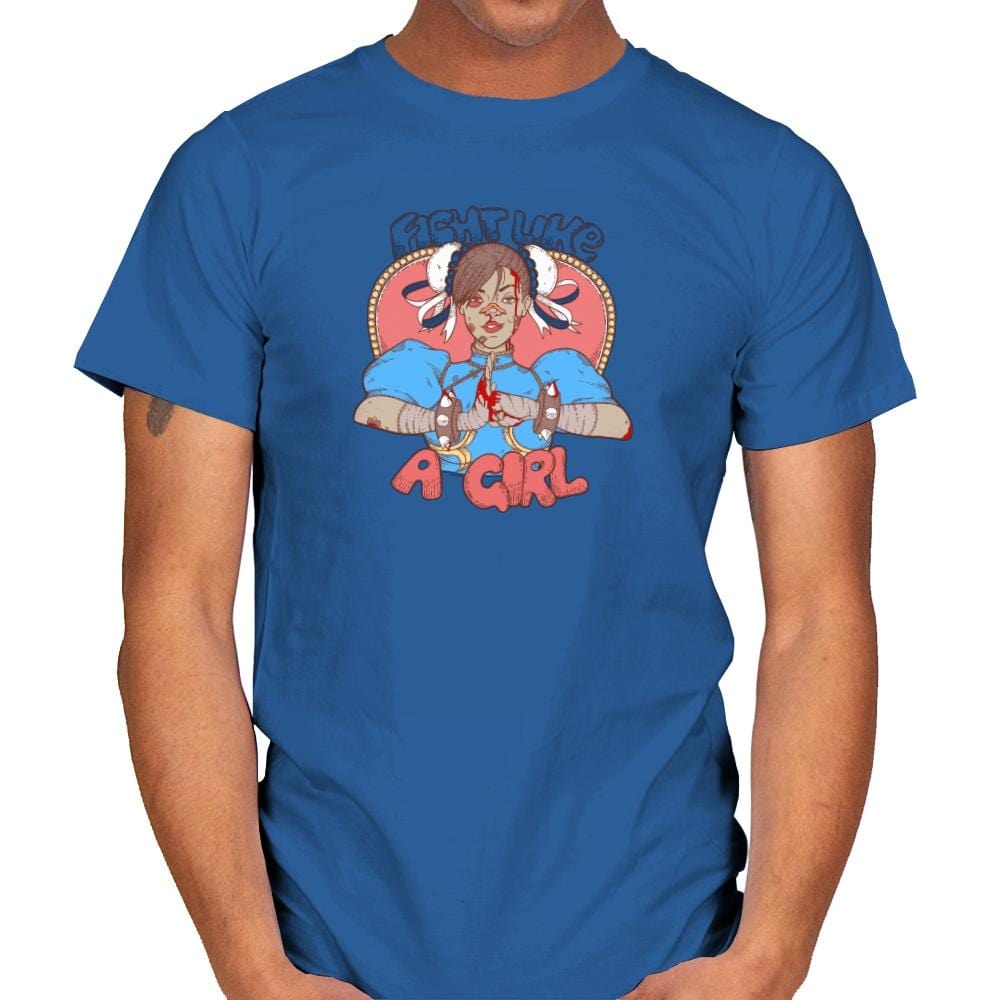 Fight Like A Girl Exclusive - Mens T-Shirts RIPT Apparel Small / Royal