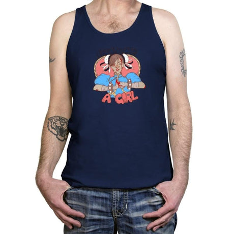 Fight Like A Girl Exclusive - Tanktop Tanktop RIPT Apparel X-Small / Navy
