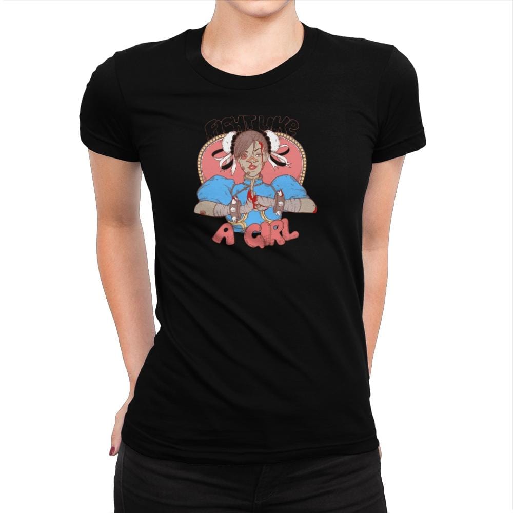 Fight Like A Girl Exclusive - Womens Premium T-Shirts RIPT Apparel Small / Indigo