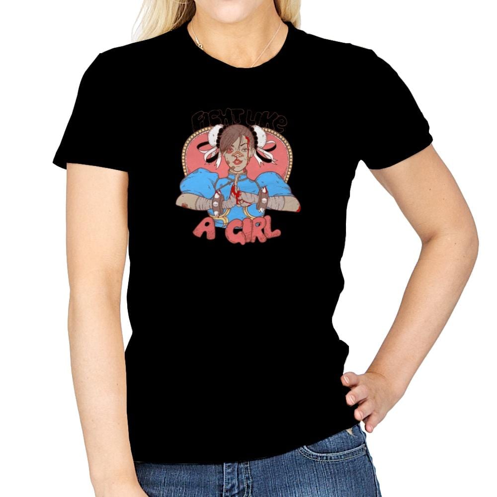 Fight Like A Girl Exclusive - Womens T-Shirts RIPT Apparel Small / Navy