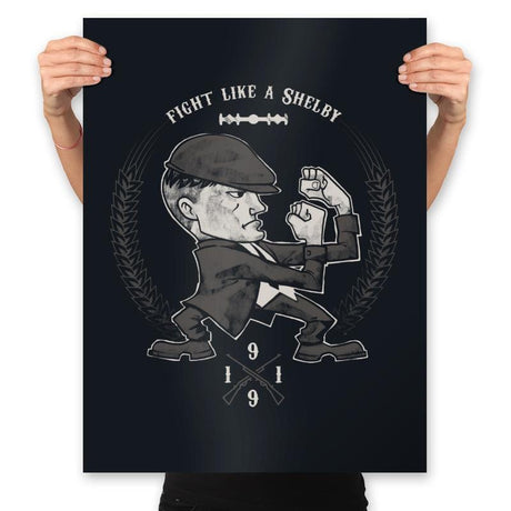Fight like a Shelby - Prints Posters RIPT Apparel 18x24 / Black