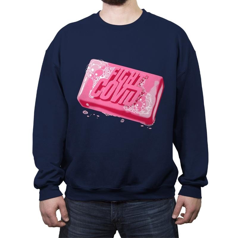 Fight This Thing - Crew Neck Sweatshirt Crew Neck Sweatshirt RIPT Apparel Small / Navy