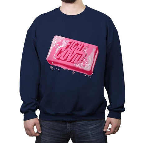 Fight This Thing - Crew Neck Sweatshirt Crew Neck Sweatshirt RIPT Apparel Small / Navy