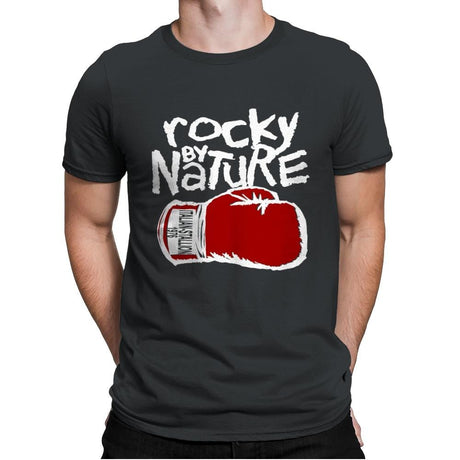 Fighter By Nature - Mens Premium T-Shirts RIPT Apparel Small / Heavy Metal