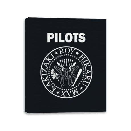 Fighter Pilot Punk - Canvas Wraps Canvas Wraps RIPT Apparel 11x14 / Black