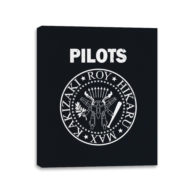 Fighter Pilot Punk - Canvas Wraps Canvas Wraps RIPT Apparel 11x14 / Black