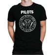 Fighter Pilot Punk - Mens Premium T-Shirts RIPT Apparel Small / Black
