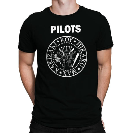 Fighter Pilot Punk - Mens Premium T-Shirts RIPT Apparel Small / Black