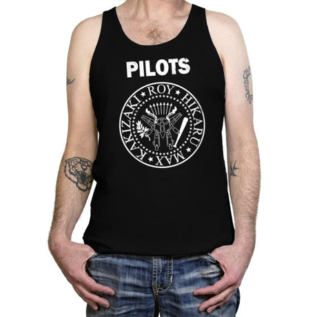 Fighter Pilot Punk - Tanktop Tanktop RIPT Apparel X-Small / Black