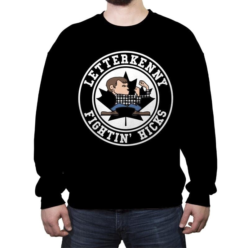 Fightin' Hicks - Crew Neck Sweatshirt Crew Neck Sweatshirt RIPT Apparel