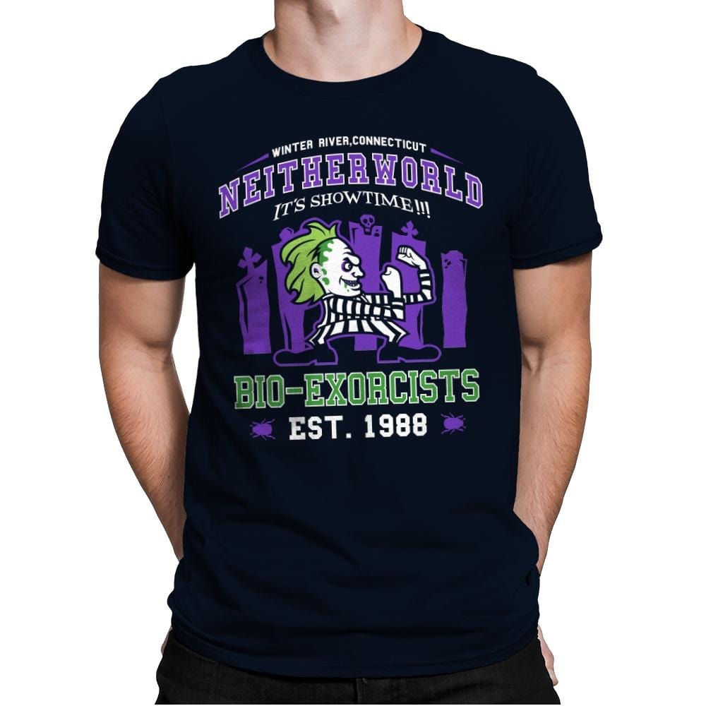 Fighting Bio-Exorcists - Mens Premium T-Shirts RIPT Apparel Small / Midnight Navy