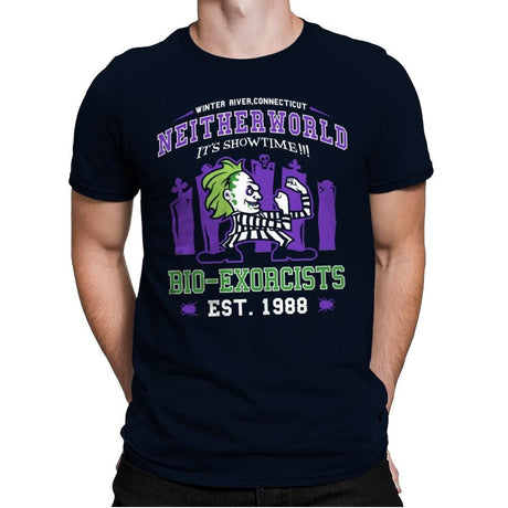 Fighting Bio-Exorcists - Mens Premium T-Shirts RIPT Apparel Small / Midnight Navy
