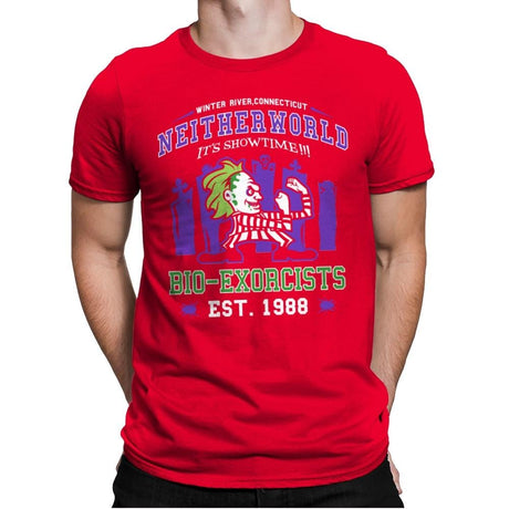 Fighting Bio-Exorcists - Mens Premium T-Shirts RIPT Apparel Small / Red