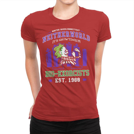 Fighting Bio-Exorcists - Womens Premium T-Shirts RIPT Apparel Small / Red