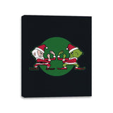 Fighting Christmas - Canvas Wraps Canvas Wraps RIPT Apparel 11x14 / Black
