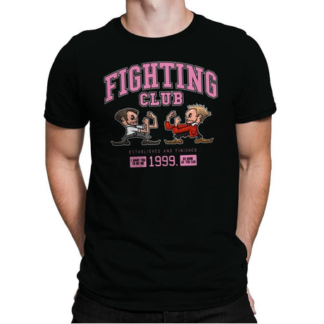 Fighting Club - Mens Premium T-Shirts RIPT Apparel Small / Black