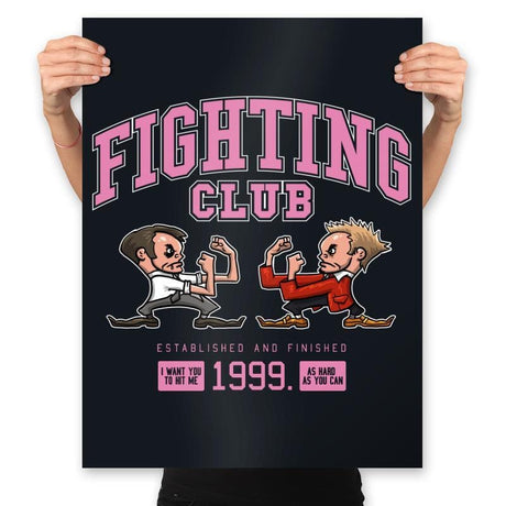 Fighting Club - Prints Posters RIPT Apparel 18x24 / Black