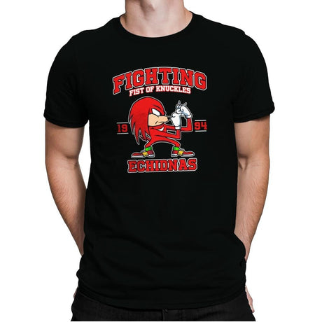 Fighting Echidnas - Mens Premium T-Shirts RIPT Apparel Small / Black