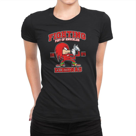 Fighting Echidnas - Womens Premium T-Shirts RIPT Apparel Small / Black