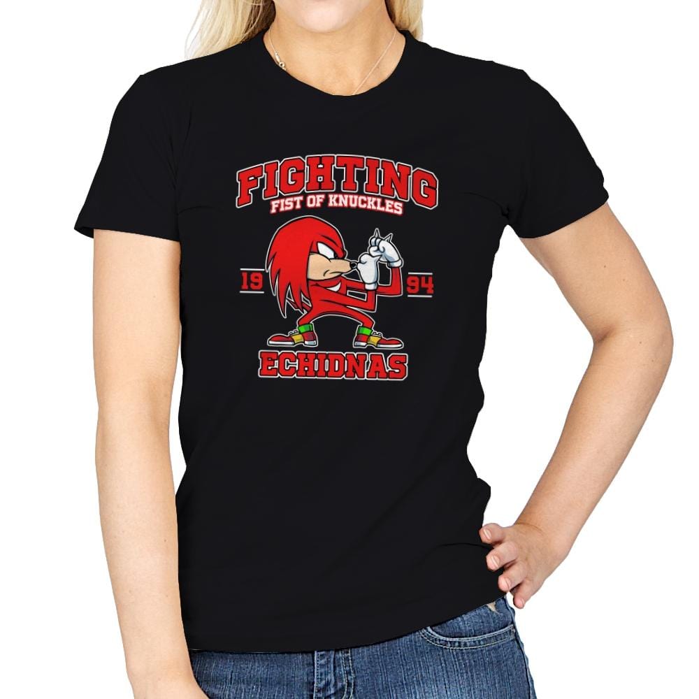Fighting Echidnas - Womens T-Shirts RIPT Apparel Small / Black