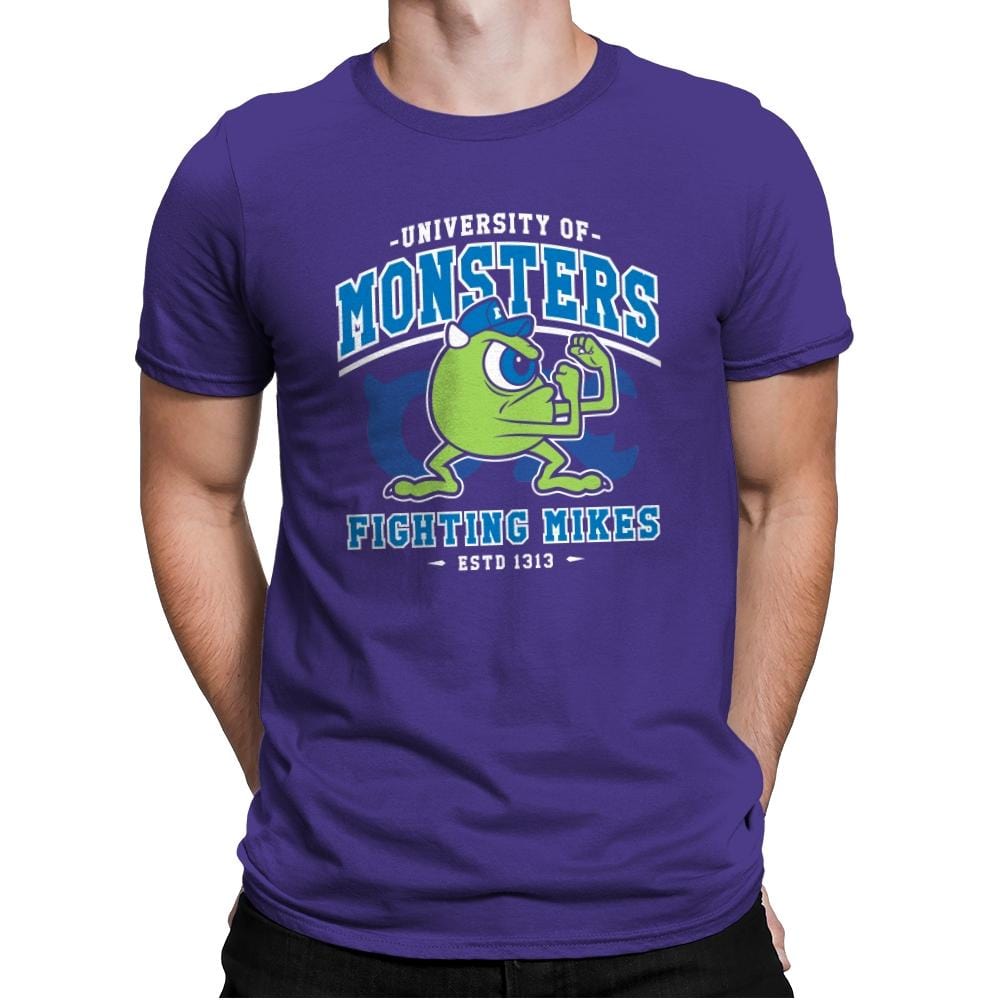 Fighting Mikes - Mens Premium T-Shirts RIPT Apparel Small / Purple Rush
