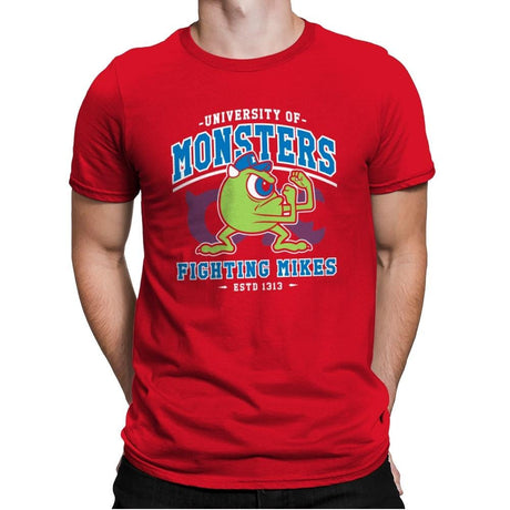 Fighting Mikes - Mens Premium T-Shirts RIPT Apparel Small / Red