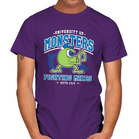 Fighting Mikes - Mens T-Shirts RIPT Apparel Small / Purple