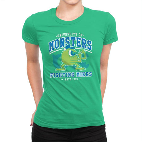 Fighting Mikes - Womens Premium T-Shirts RIPT Apparel Small / Kelly Green