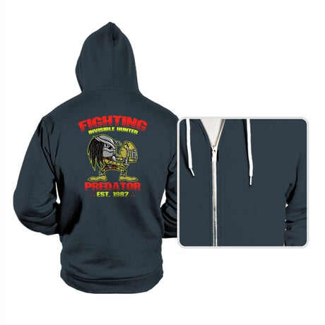 Fighting Predator - Hoodies Hoodies RIPT Apparel Small / Dark Gray