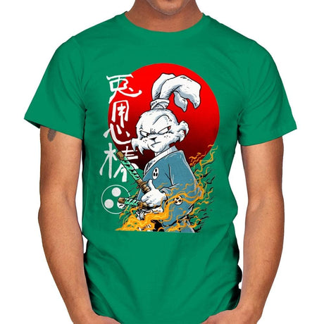 Fighting Rabbit - Best Seller - Mens T-Shirts RIPT Apparel Small / Kelly