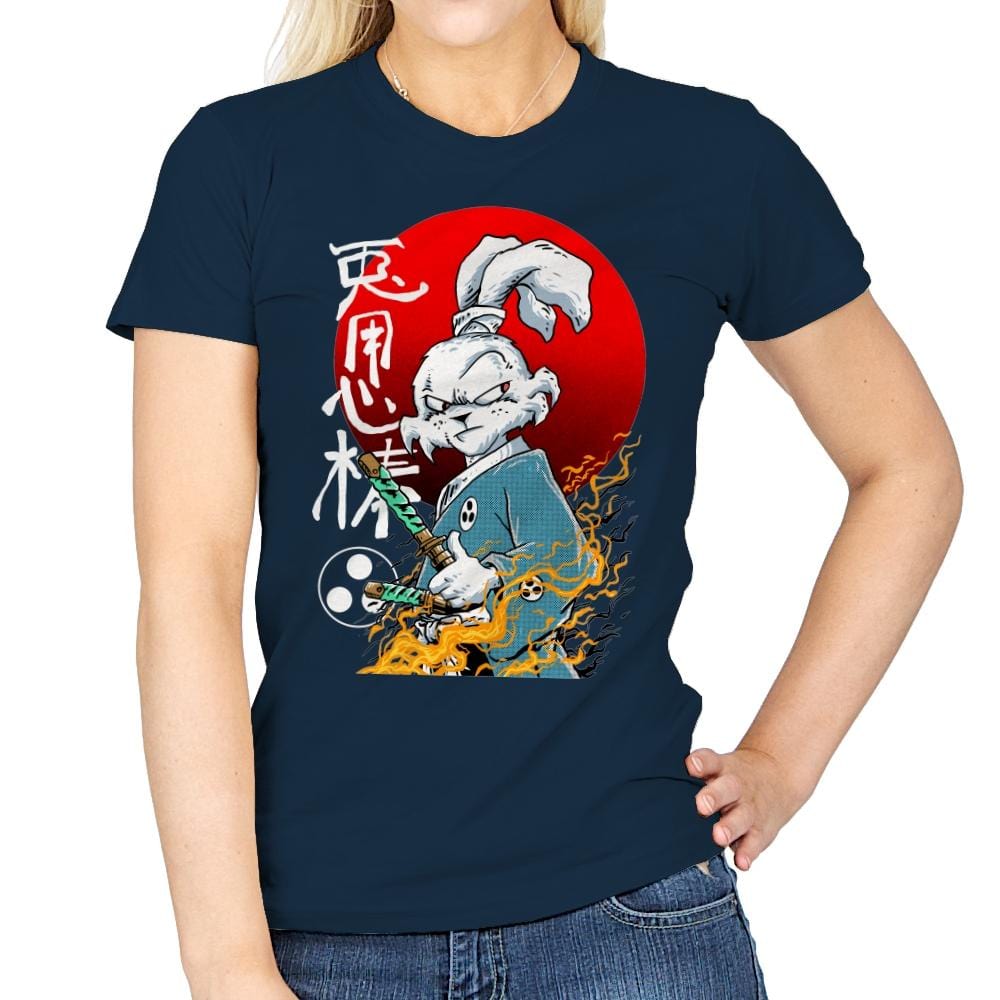 Fighting Rabbit - Best Seller - Womens T-Shirts RIPT Apparel Small / Navy