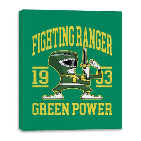 Fighting Ranger - Shirt Club - Canvas Wraps Canvas Wraps RIPT Apparel 16x20 / Kelly