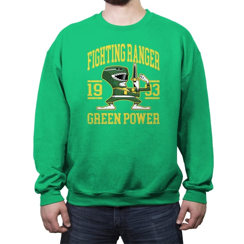 Fighting Ranger - Shirt Club - Crew Neck Sweatshirt Crew Neck Sweatshirt RIPT Apparel Small / Irish Green