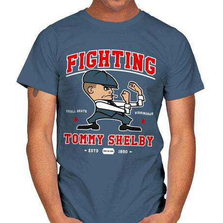 Fighting Shelby - Mens T-Shirts RIPT Apparel Small / Indigo Blue