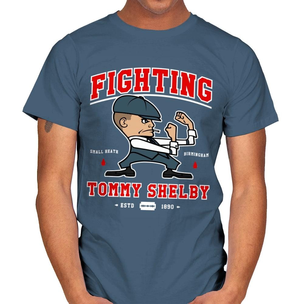 Fighting Shelby - Mens T-Shirts RIPT Apparel Small / Indigo Blue