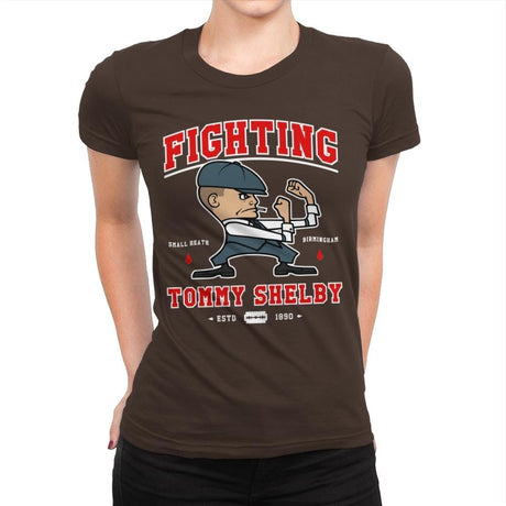 Fighting Shelby - Womens Premium T-Shirts RIPT Apparel Small / Dark Chocolate