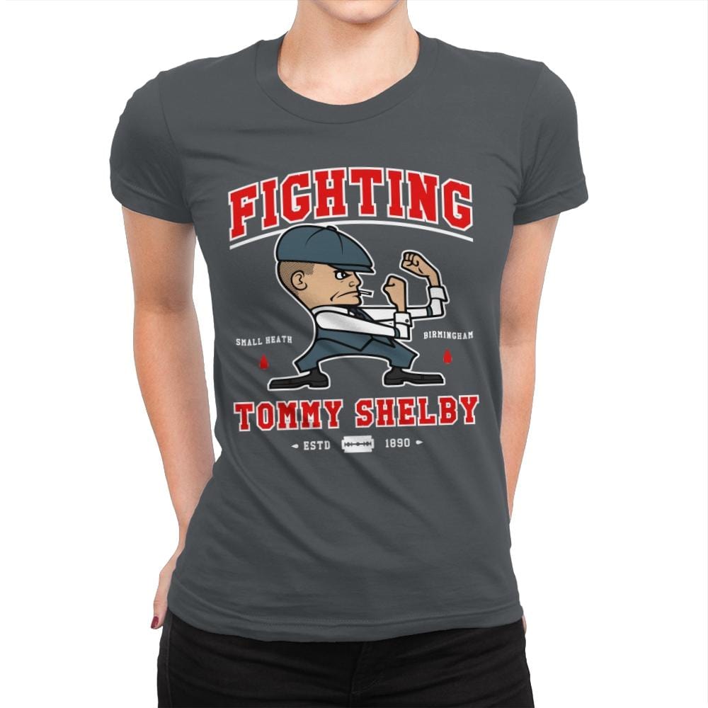 Fighting Shelby - Womens Premium T-Shirts RIPT Apparel Small / Heavy Metal