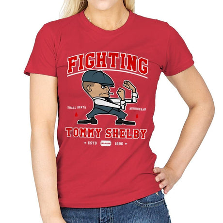 Fighting Shelby - Womens T-Shirts RIPT Apparel Small / Red