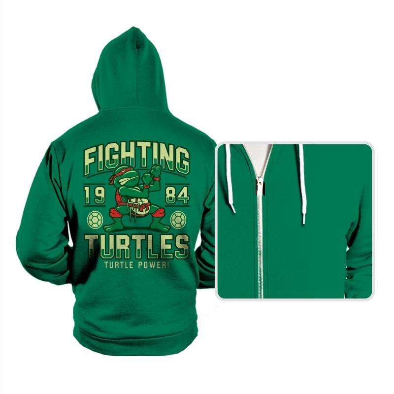 Fighting Turtles - Hoodies Hoodies RIPT Apparel