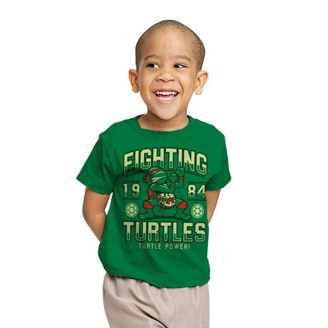 Fighting Turtles - Youth T-Shirts RIPT Apparel