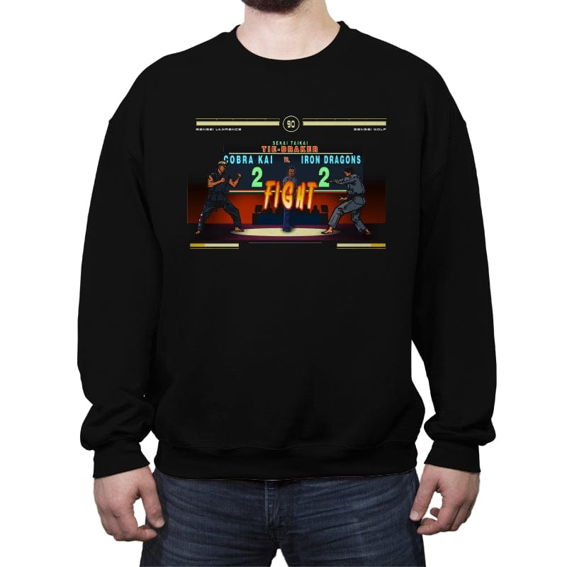 Final Fight - Crew Neck Sweatshirt Crew Neck Sweatshirt RIPT Apparel Small / Black