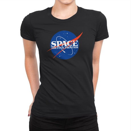 Final Frontier - Womens Premium T-Shirts RIPT Apparel Small / Black