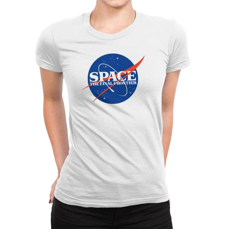 Final Frontier - Womens Premium T-Shirts RIPT Apparel Small / White